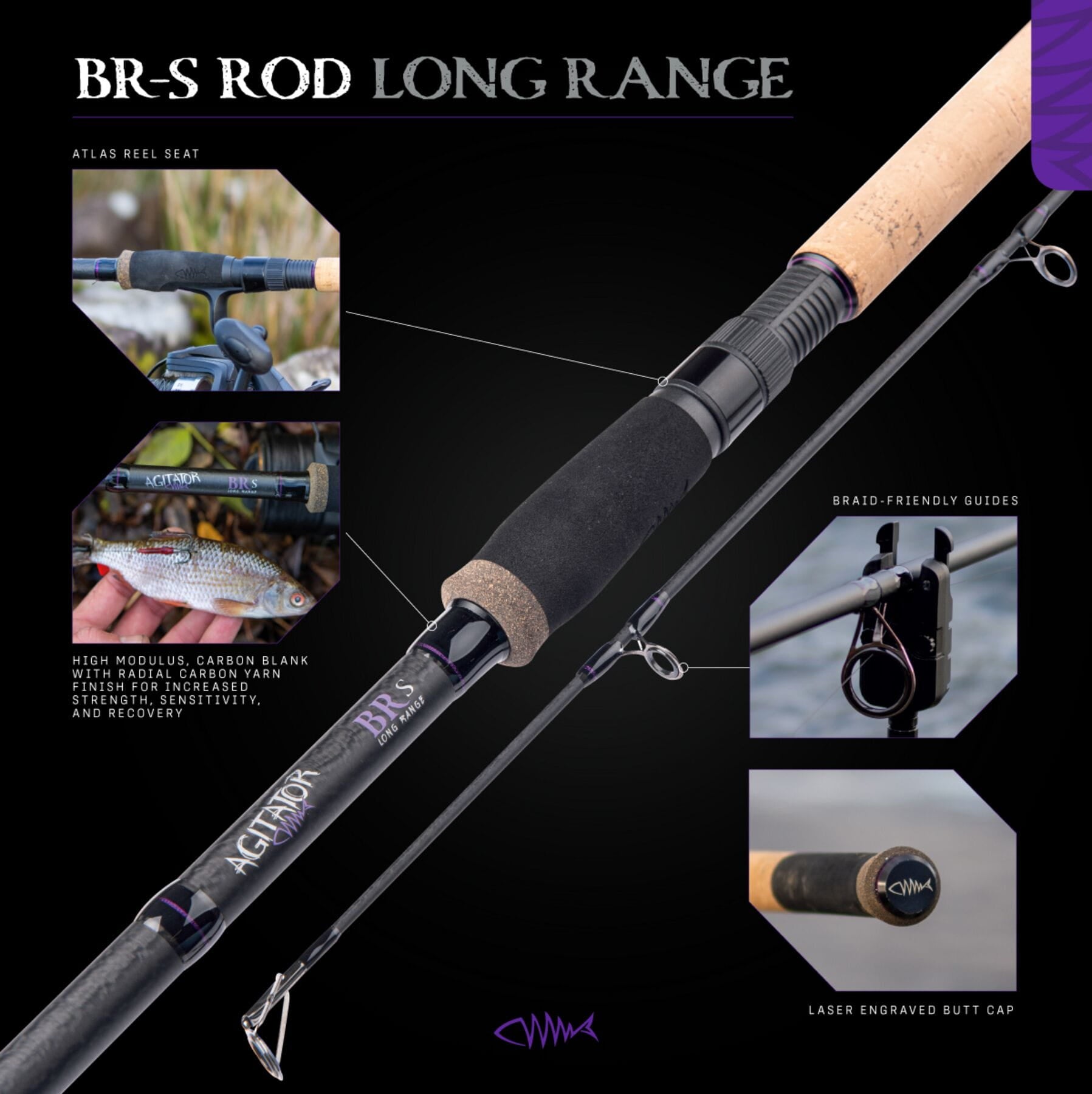 Wychwood Agitator BR-S Long Range 12ft Rods