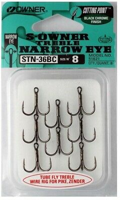 Owner Salmon Tube Treble Hooks STN36BC