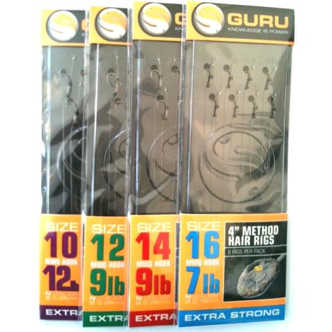 Guru 4" Method Hair Rigs