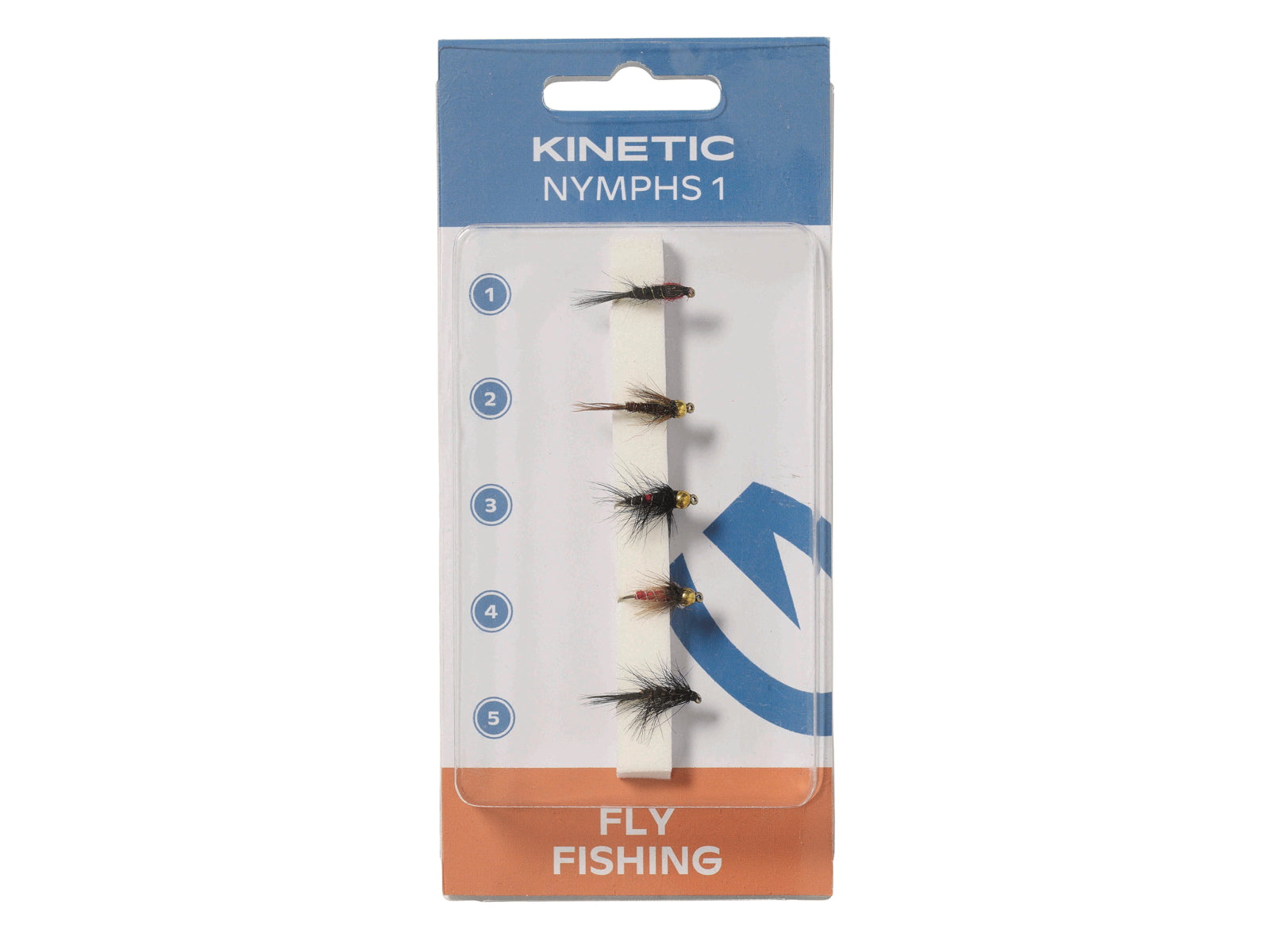 Kinetic Nymph flies 5 pack