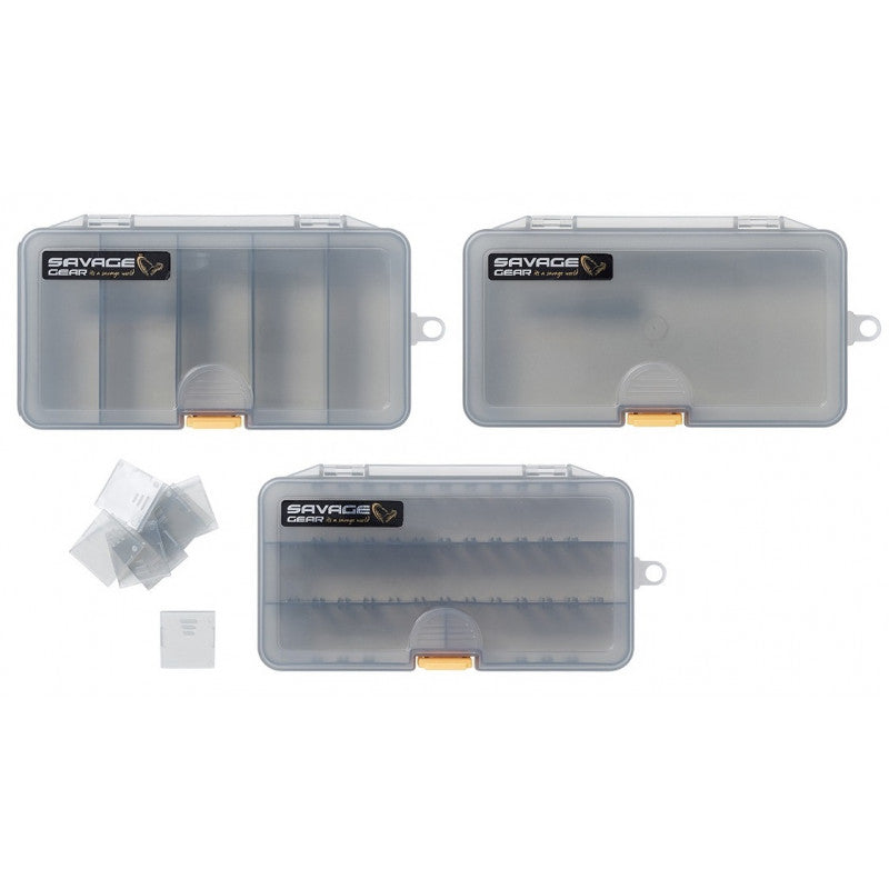 Savage Gear Lot De 3 Boîtes Appâts Lurebox 4 – Rangement Pêche Résistant Et Modulable Pour Leurres Et Accessoires