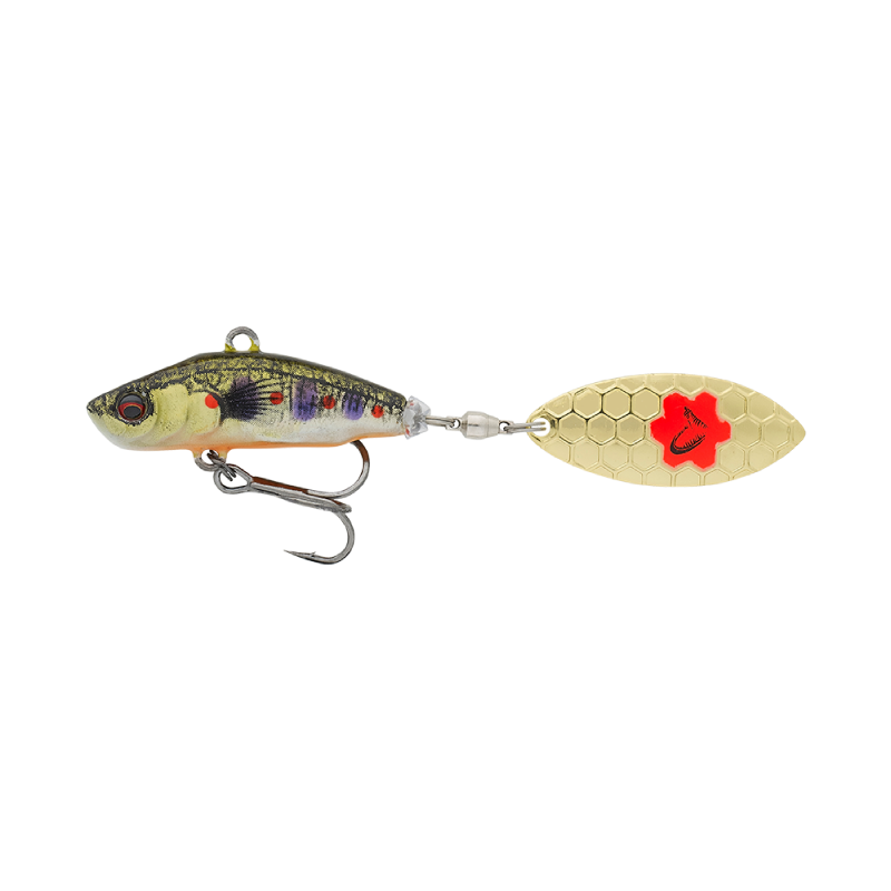 Savage Gear Sticklebait Spinner - Silver Red Dot