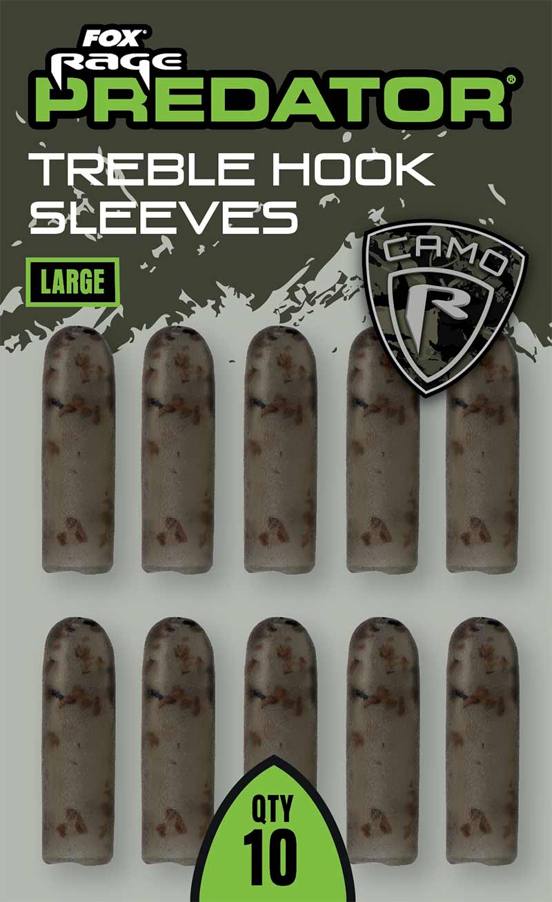 Fox Rage Predator Camo Treble Hook Sleeves