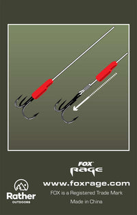 Fox Rage Predator Red Treble Hook Sleeves