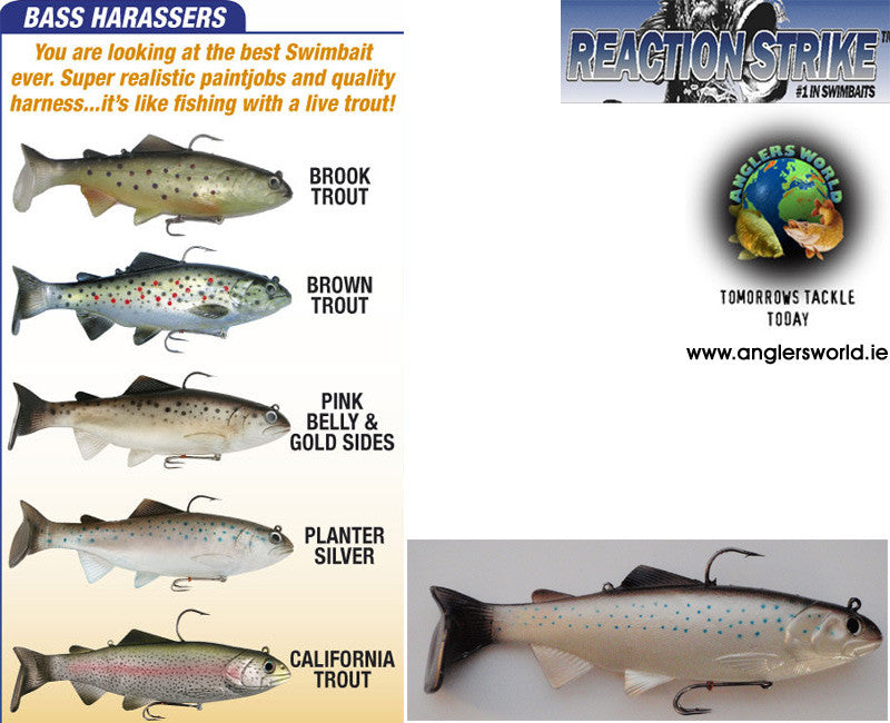 Reaction Strike Bass Harasser Swimbait lure