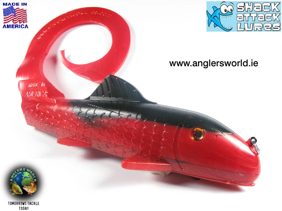 Shack Attack Curly Sue Softbait - Red Shad - BLOWOUT SAVE 50%