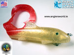 Shack Attack Curly Sue Softbait - Gold & Red - BLOWOUT SAVE 50%