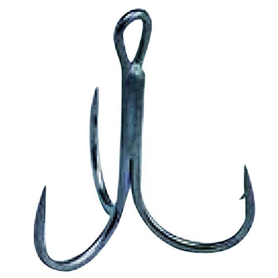 PATIKIL 16# Treble Fish Hooks, 20 Pack 0.43 L Carbon Steel Sharp