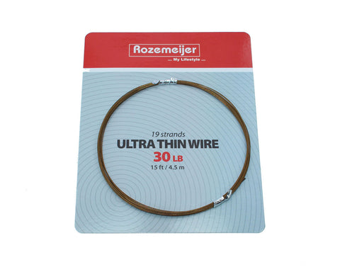 Rozemeijer Ultra Thin Wire 1×19 Strand 30lb-15ft / 4.5m