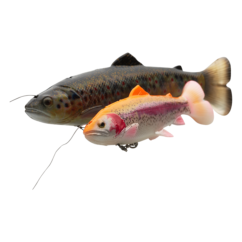 SavageGear 4D Trout Pulse Tail - Swimbait Ultra Réaliste Pour Pêche De La Truite
