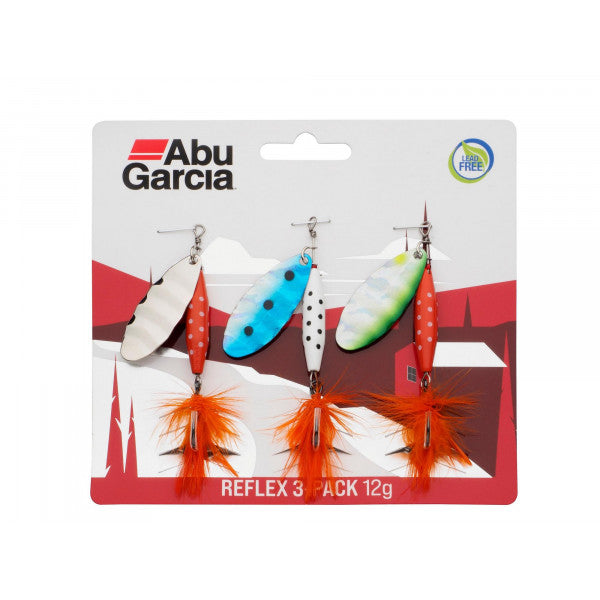 Abu Garcia Reflex Spinner - 3 pack -Spinning Fishing Lures