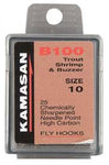Kamasan B100 Trout, Shrimp & Buzzer Fly Hooks