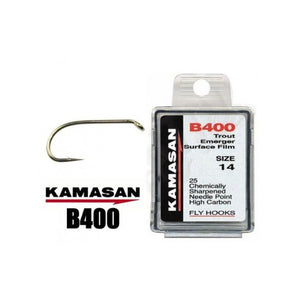 You added <b><u>Kamasan B400 Trout Emerger Surface Film Fly Hooks</u></b> to your cart.