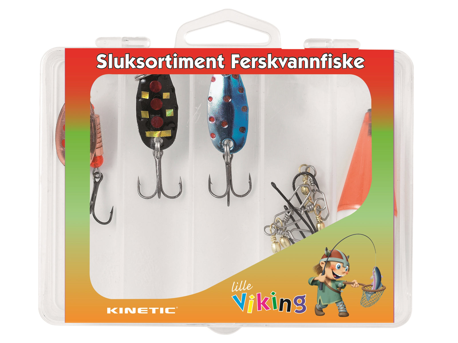 Kinetic Little Viking Go Fishing Lure Box for Kids - Children's Fishing Lures