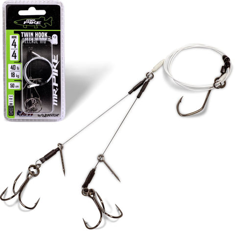 Quantum Mr. Pike Ghost Traces Twin Hook Release Rig